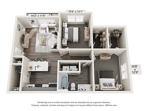 Floor plan The Cambridge