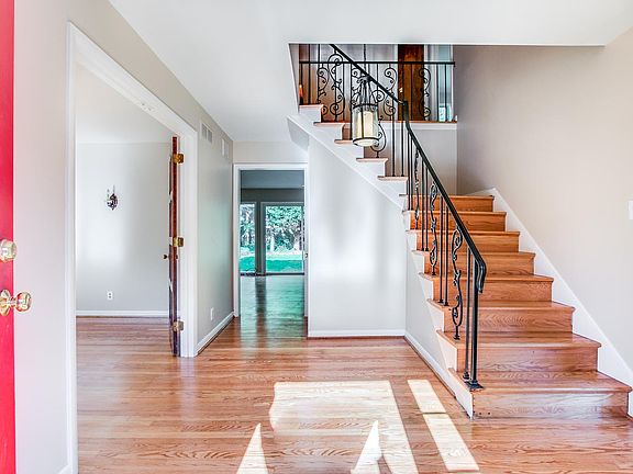 Lg. entrance foyer has a coat closet