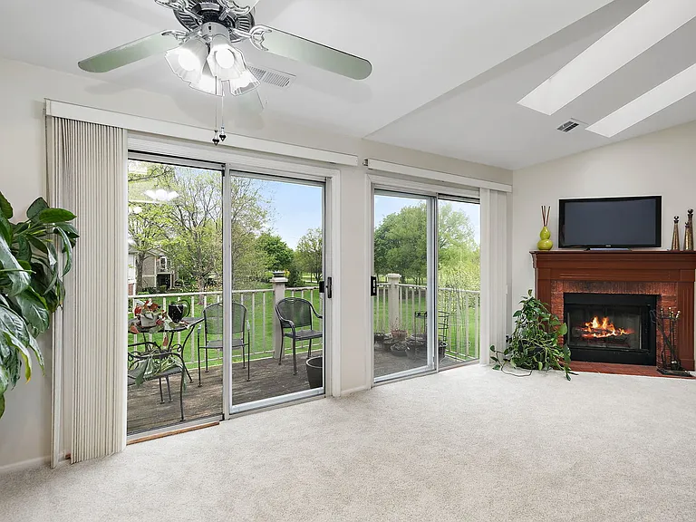 Two doors to balcony
