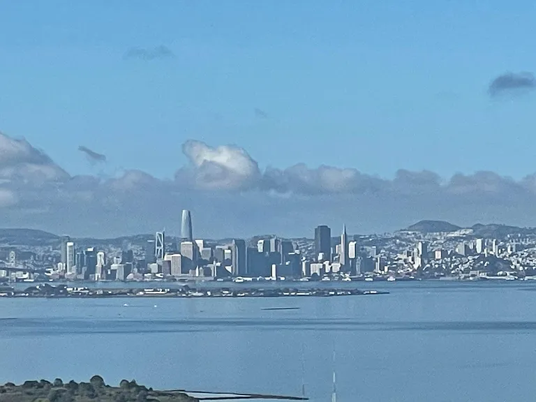 View of the city from the balcony