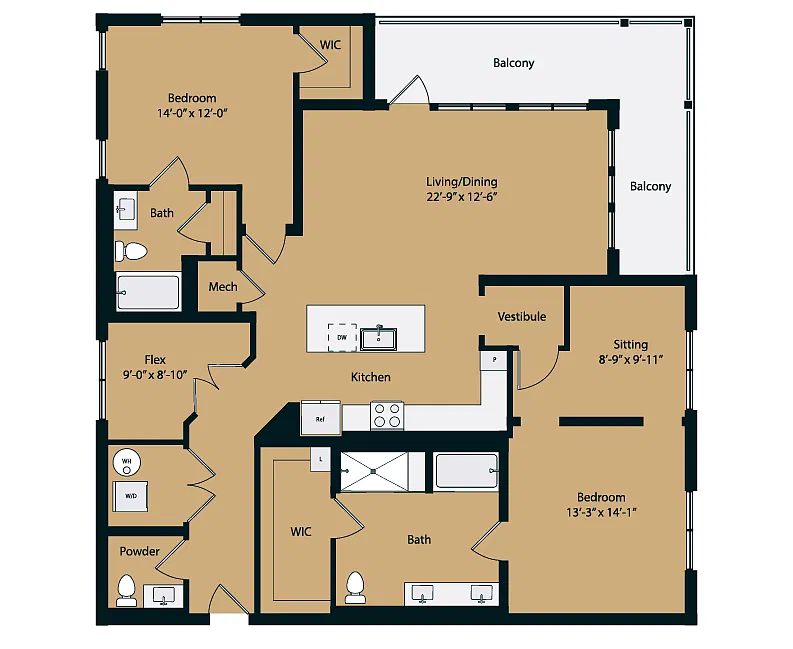 Floor plan 3A