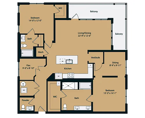 Floor plan 3A