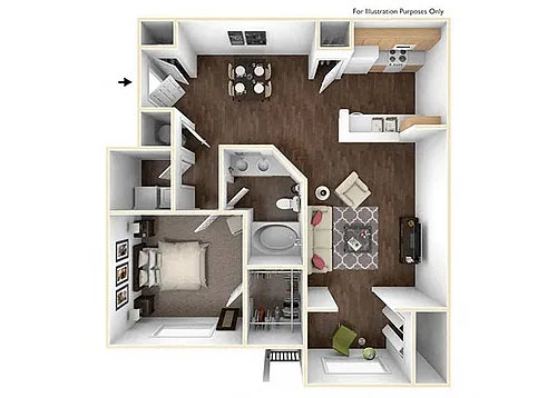 Floor plan Magnolia Sunroom