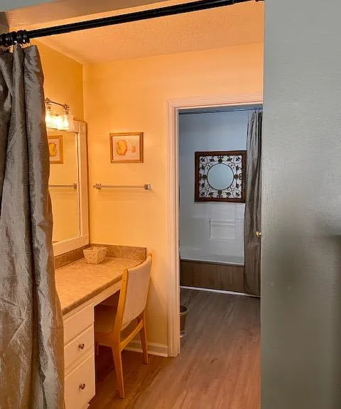 View of hygge Master Bathroom soaking tub. Full walk-in shower also in bathroom not shown in picture.