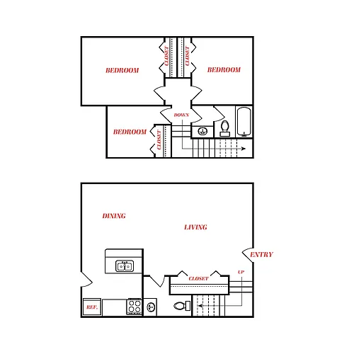 Floor plan C3 Renovated