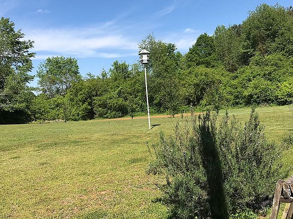 Martin bird house and garden