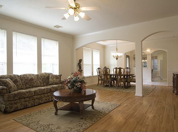 Open Living Room and Dining Room