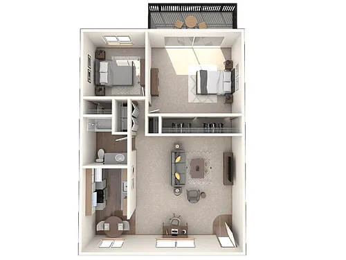 Floor plan 2x1 Renovated
