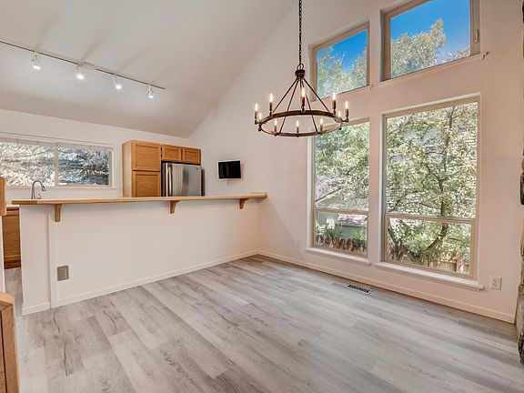 Dining Area with floor to ceiling windows - bright and light