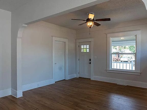 Entrance to the house opens to the living room
