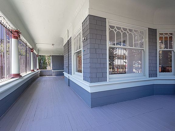 Large, private front porch