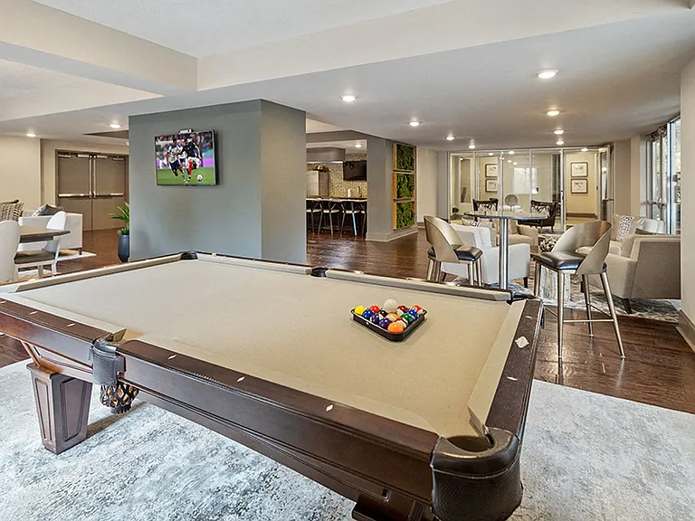 Resident lounge with billiards