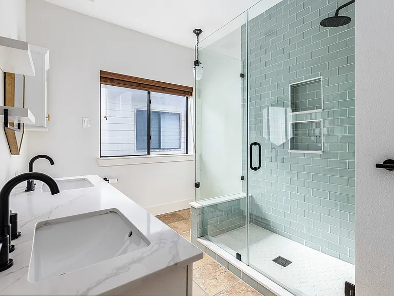 Remodeled primary bathroom