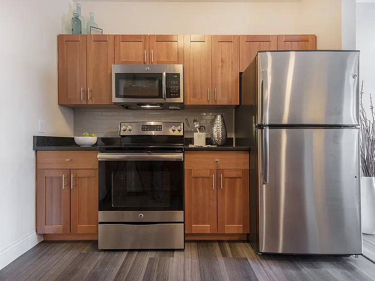 Kitchen With Wooden Cabinets