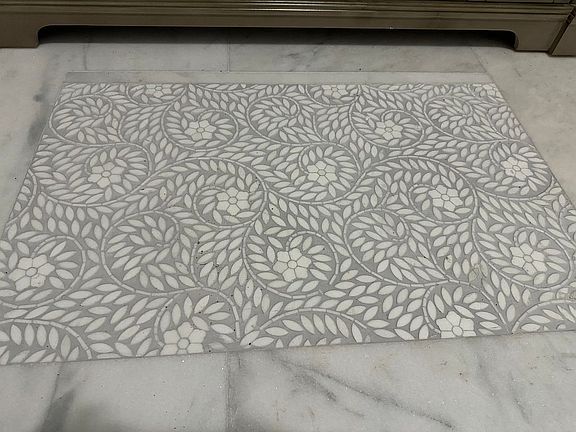 Tile mosaid "rug"-- master