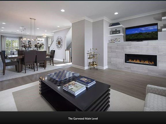 Garwood Main Floor Photo not of actual home but of previously built home Linear Fireplace is o