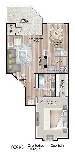 Floor plan Forks