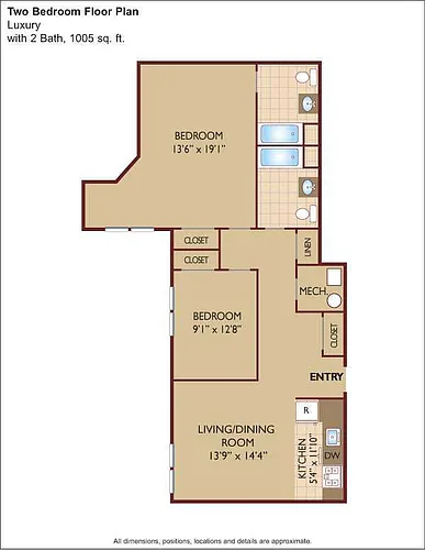 Floor plan $4.64/sq.ft. - V2B2b