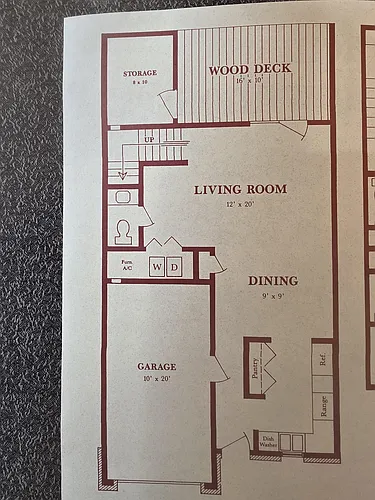 Floor plan 2 Bedroom 2 and a Half Bathrooms