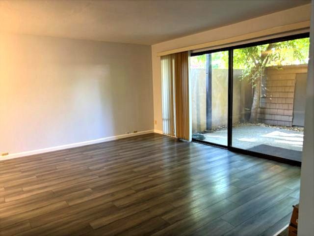 Living room and patio
