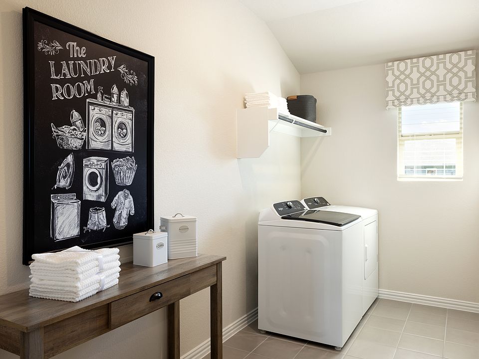 Spacious laundry room