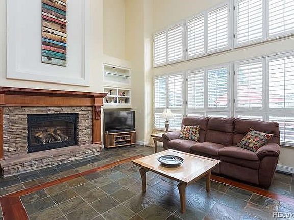 Massive stone fireplace with huge BTU output.