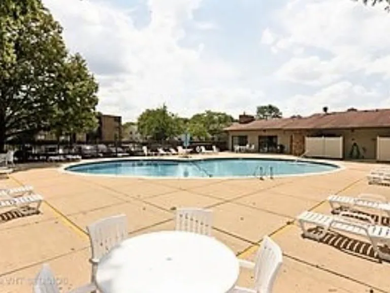 Swimming pool steps away from your porch