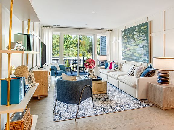Great room with sliding door