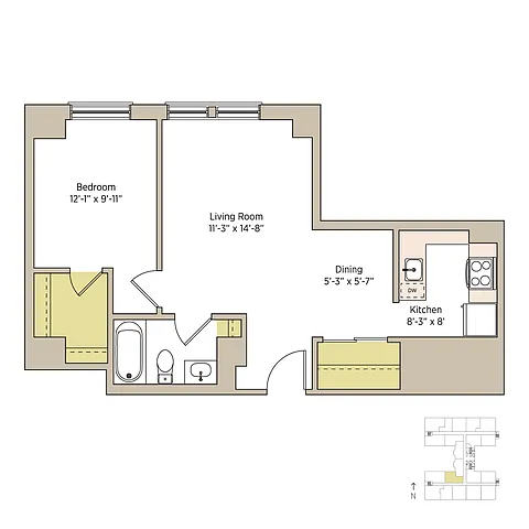 Floor plan dlp1b312