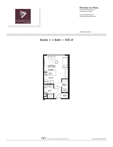Floor plan Studio B Courtyard (shower/no balc/cy)
