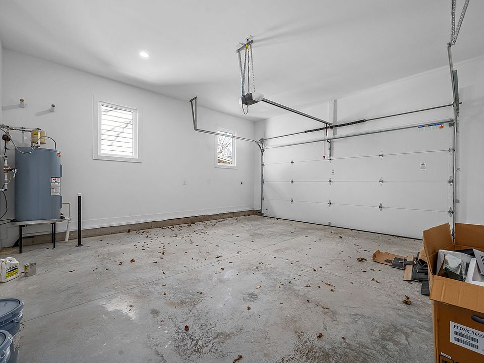 Attached 2 car garage with alley access