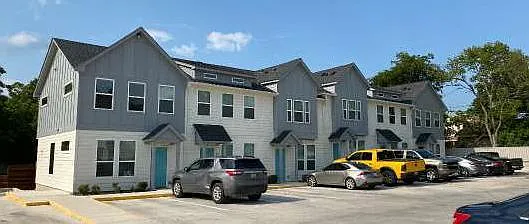 Exterior view of 6 of the 12 Units