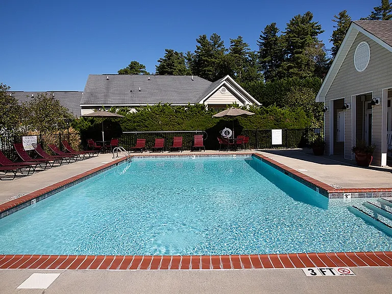 Sparkling swimming pool for residents