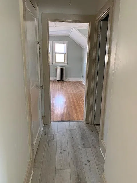 Hallway entry into Living/Dining Room