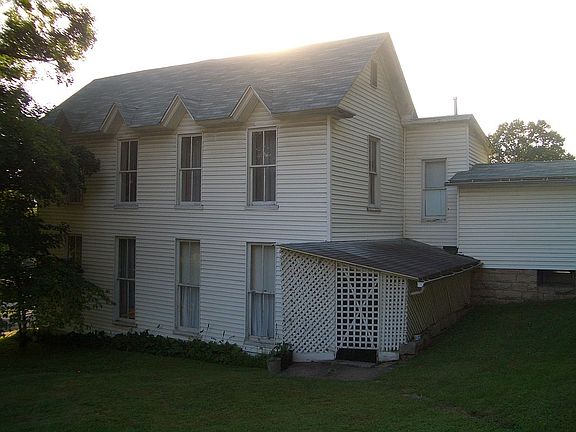 Right side of house