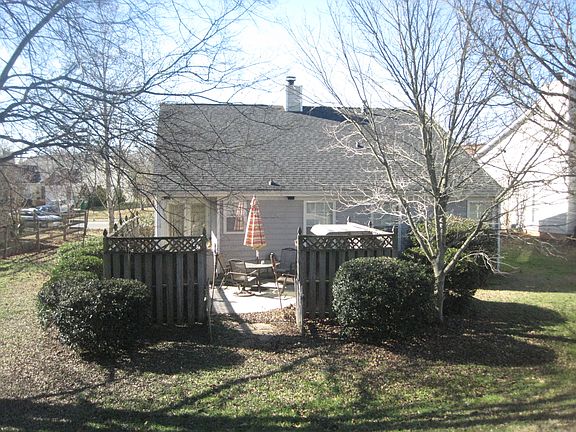 Partially covered patio