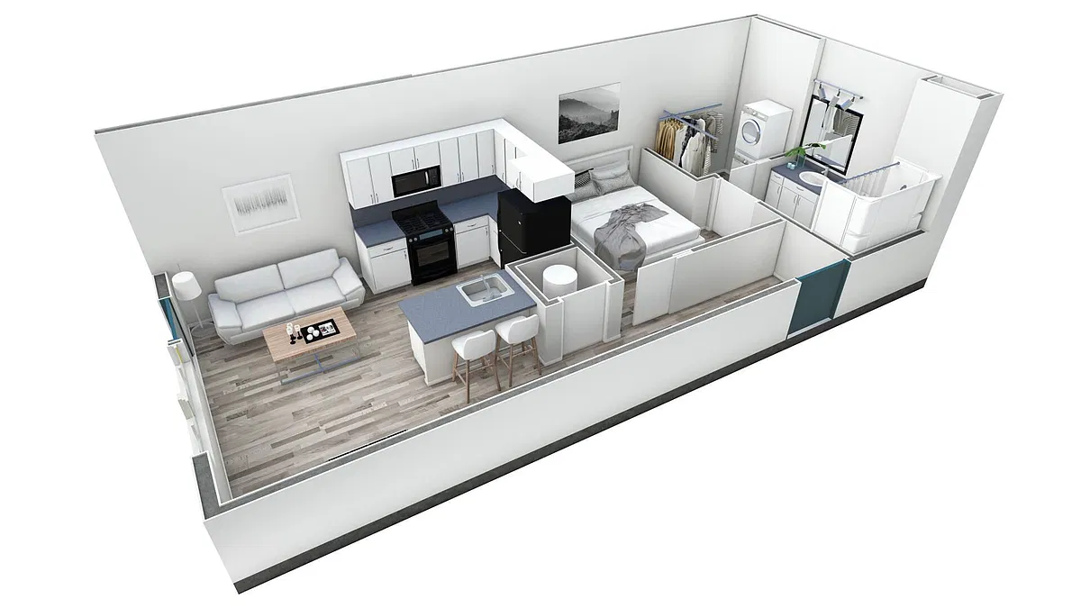Floor plan Studio Premier Horizon Courtya