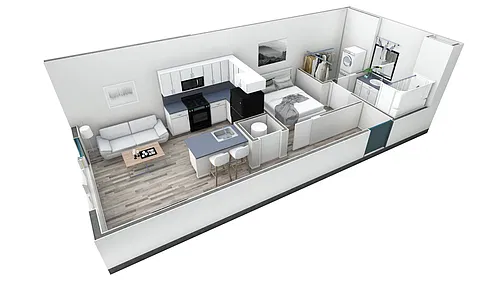 Floor plan Studio Premier Horizon Courtya