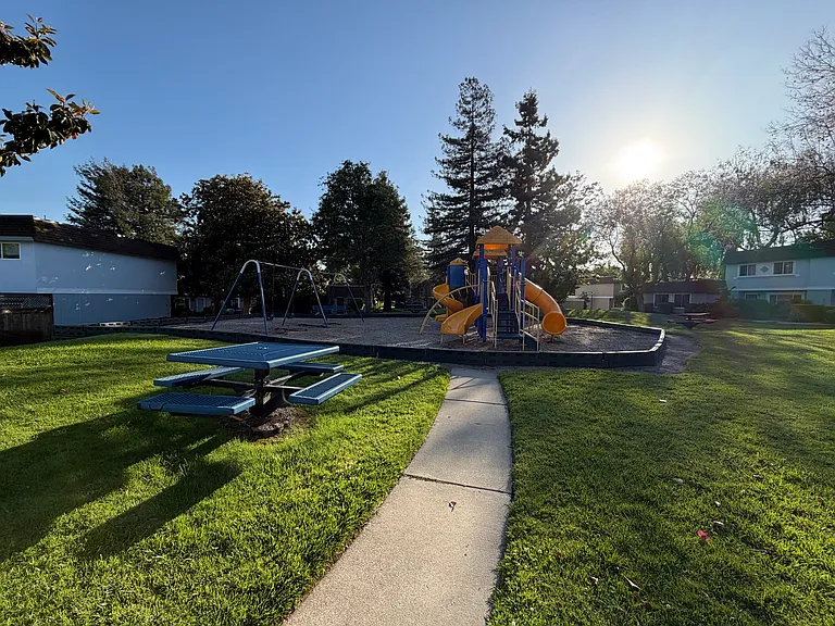 The nearby playground