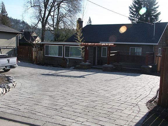 Front paver driveway