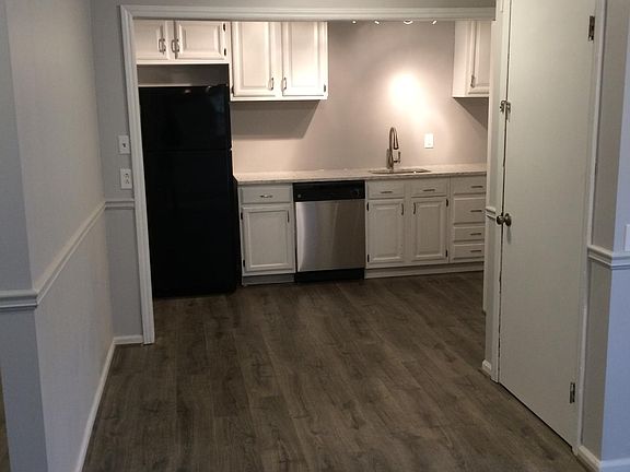 Kitchen open to dining room and living room