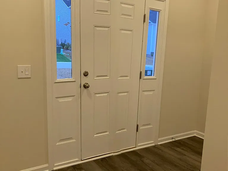 Foyer showing front door