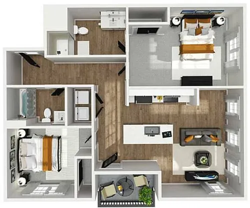 Floor plan B1 ADA