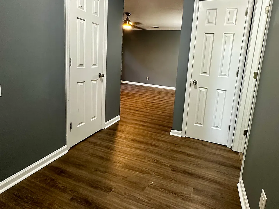 Foyer looking into the living room