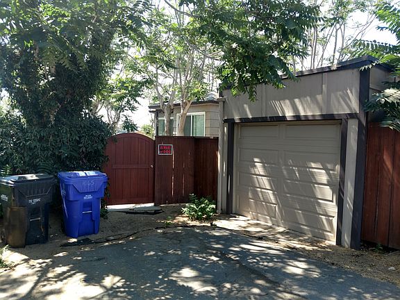 private gate and garage door