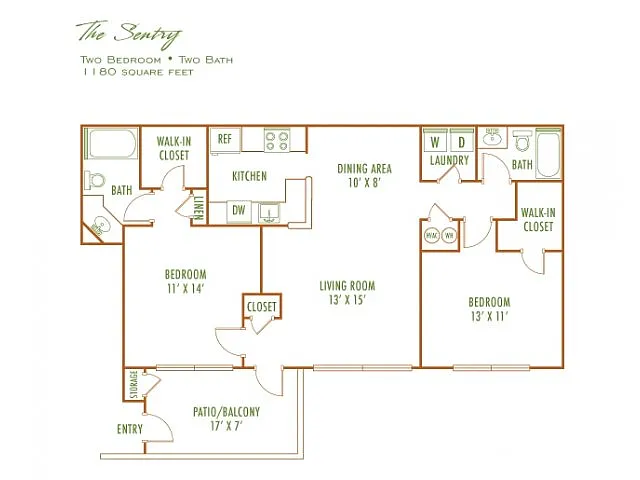 Floor plan 2b3 - Sentry - 3rd floor