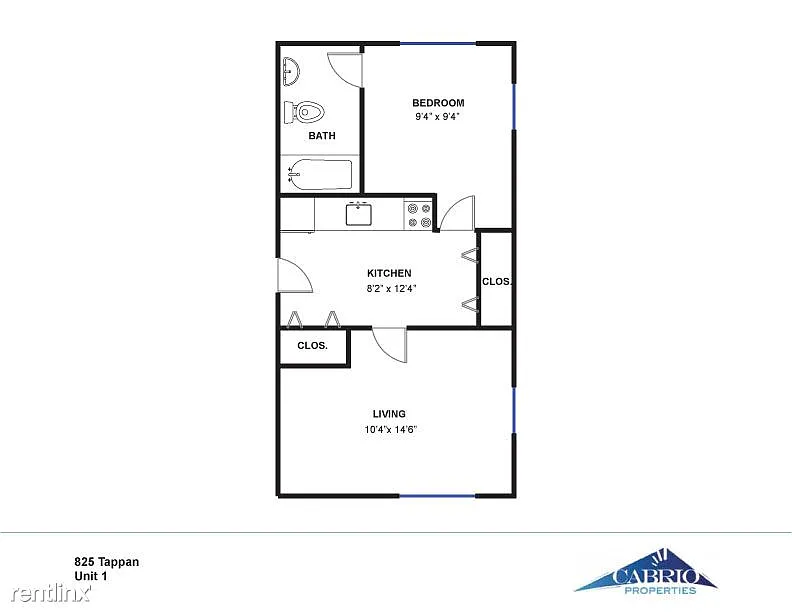 Floor plan 1 Bedroom