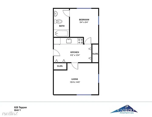 Floor plan 1 Bedroom