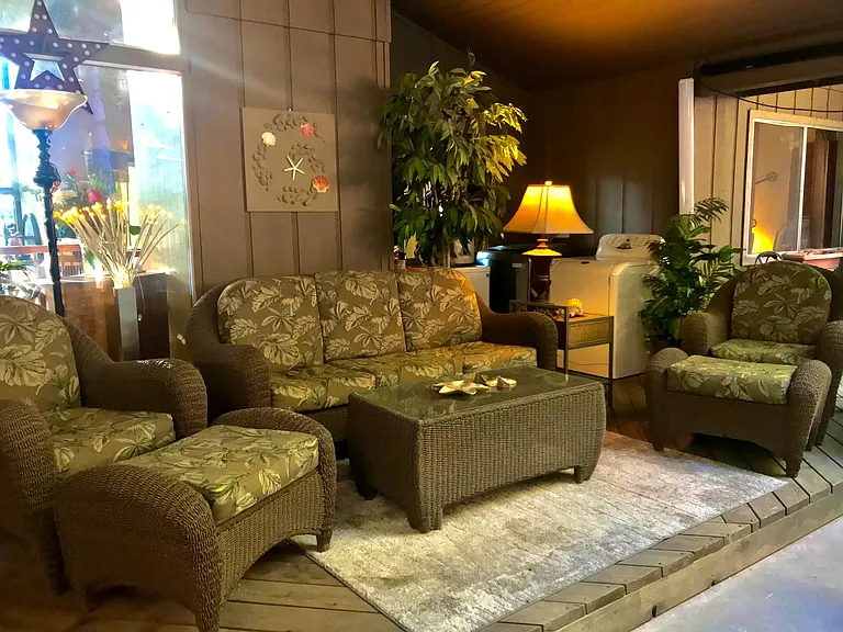 Front Porch and Laundry nook
