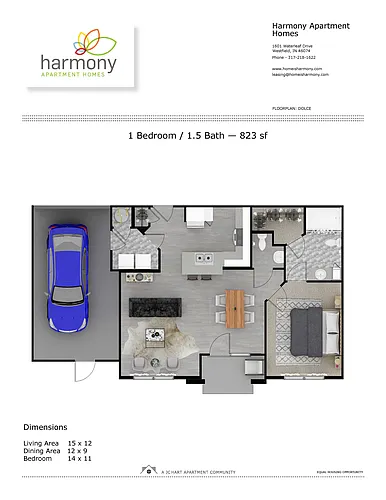 Floor plan Dolce 1.1.5 (attached garage)